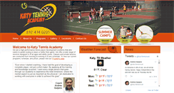 Desktop Screenshot of katytennisacademy.com